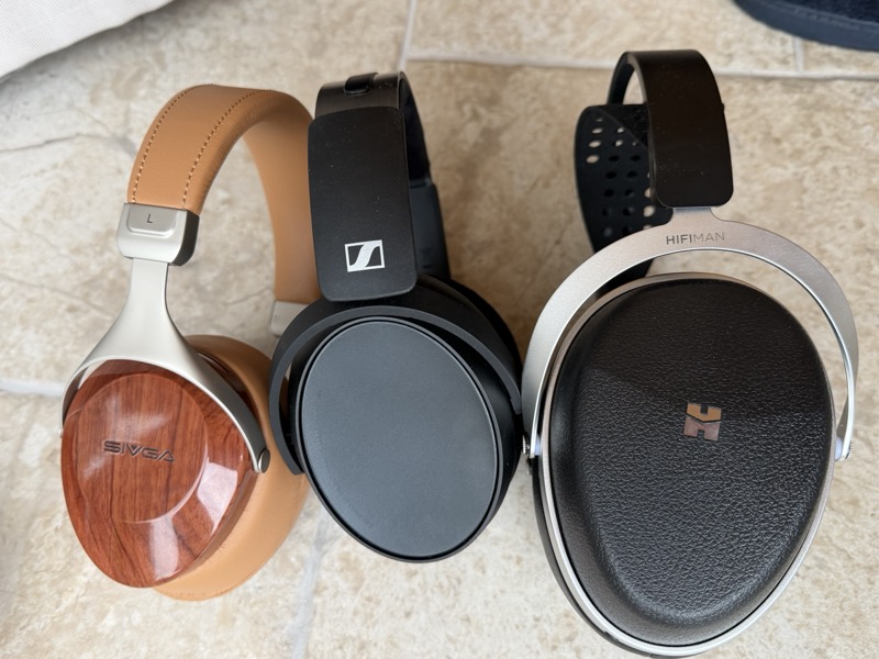 HD 480 PRO 与一款 Sivga 和一款 HiFiMan 对比