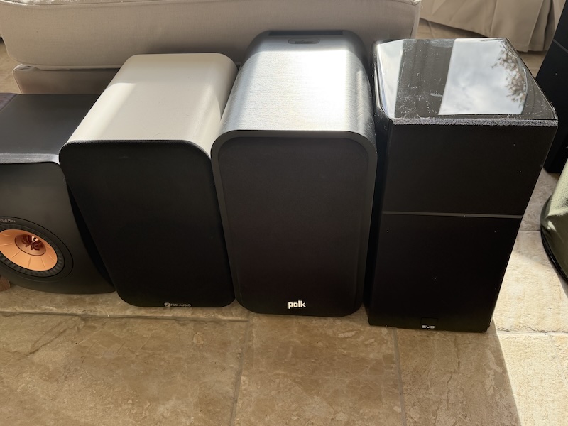 Ultra Evolution 与 Fosi Audio SP601、Polk ES20 对比——驱动单元尺寸相近,但表现差异明显